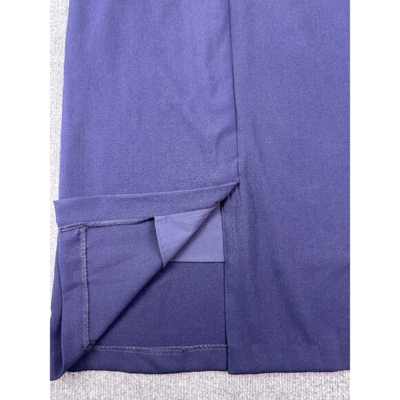 Sweet Salt Navy Pencil Midi Skirt Size 10 Modest Fit Back Vent Fully Lined - Picture 7 of 10